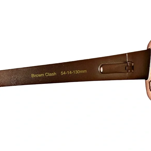 NWT $199 Nicole Miller Women’s New Wave Glasses Brown Clash - Picture 7 of 8